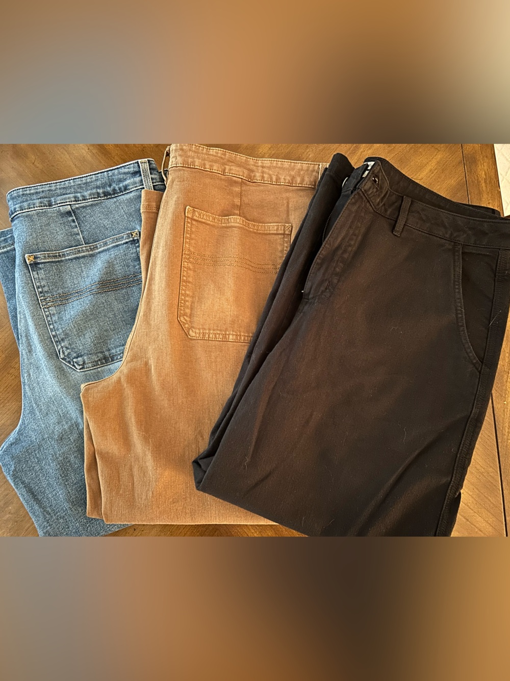 LL Bean women’s Jeans in Blue, Tan, and Black - Classic Fit Style